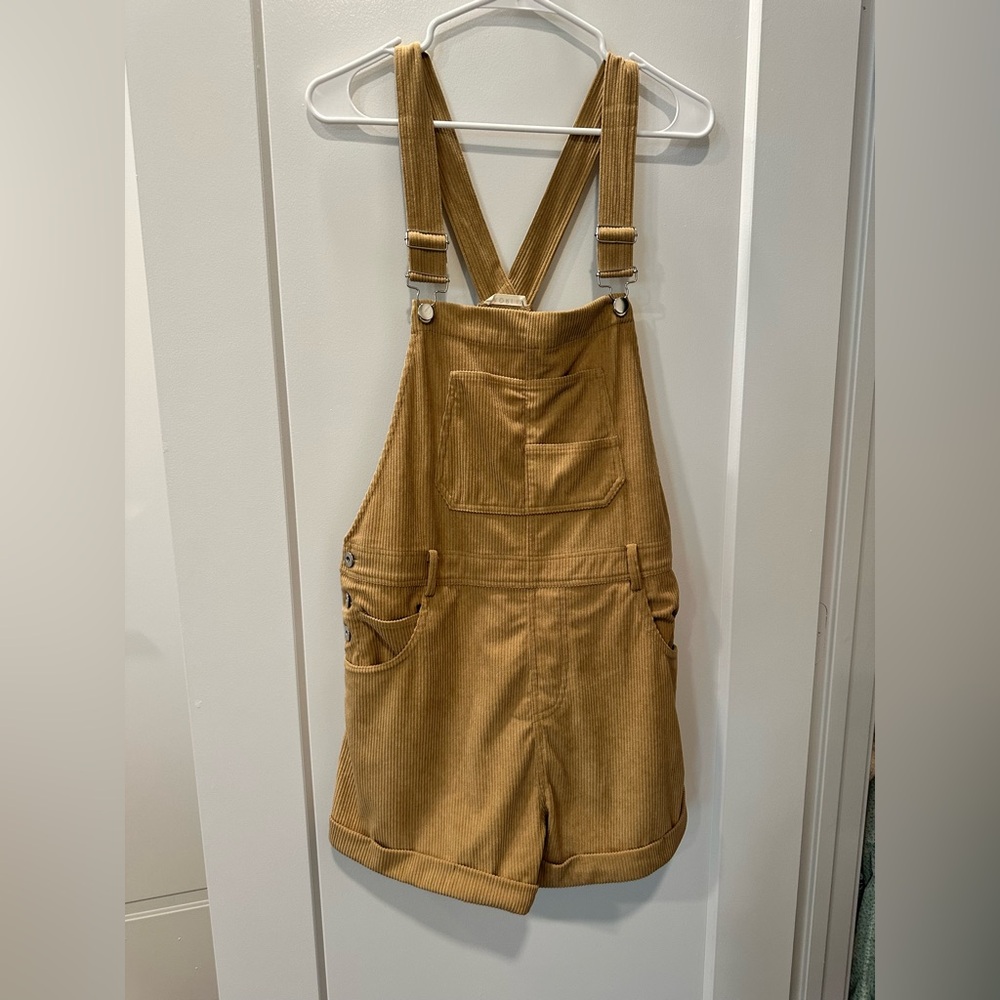 Tan Corduroy Overalls